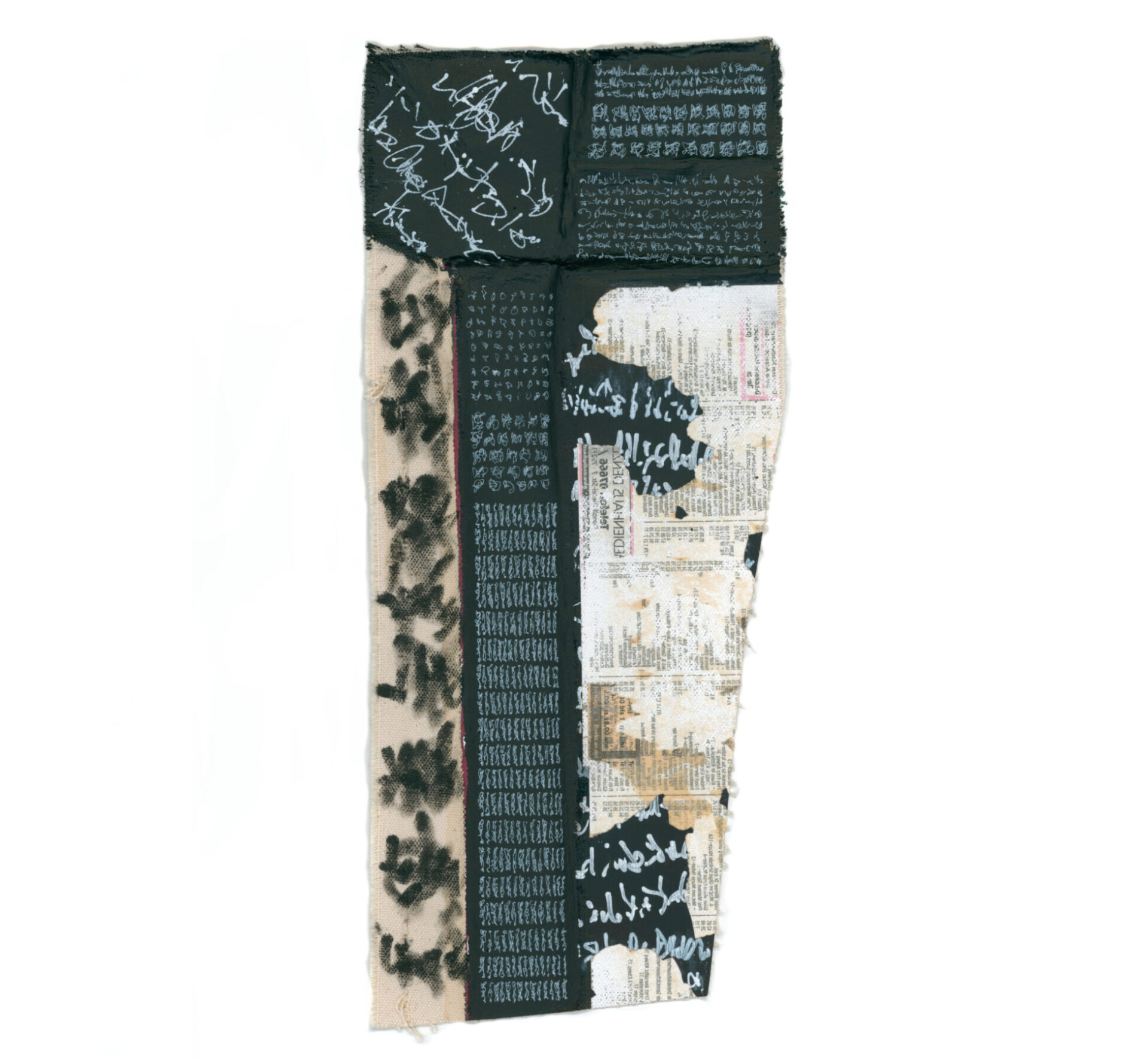 04/24, Notepad, 17 x 39,5 cm, acrylic on sailcloth fabric, 2024