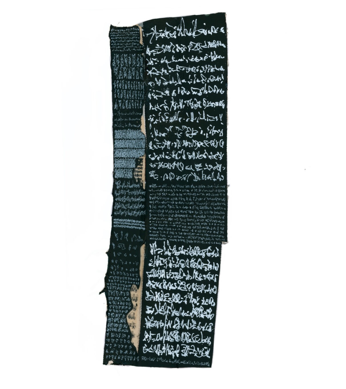 03/24, Notepad, 13 x 40 cm, acrylic on sailcloth fabric, 2024